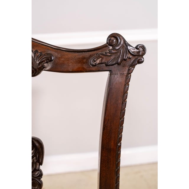 Set of 8 Henredon Chippendale Mahogany Dining Room Chairs For Sale In Philadelphia - Image 6 of 16