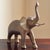 Large Mid-20th Century Brass Elephant Sculpture For Sale - Image 4 of 16