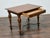Wood Italian Walnut Table with Star Inlay and Turned Legs, 19th Century For Sale - Image 7 of 12