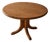 Attributed to Rainer Daumiller Scandinavian Round Pine Dining Table, 1960's. For Sale