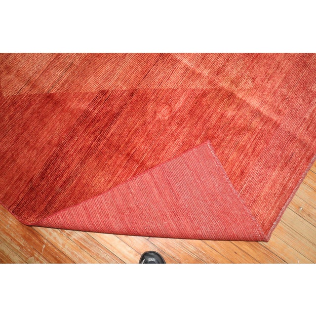Zabihi Collection Red Contemporary Persian Gabbeh Rug For Sale In New York - Image 6 of 8