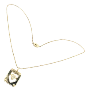 Late 20th Century Christian Dior Yellow Gold Diamond Ace of Hearts Card Pendant Necklace