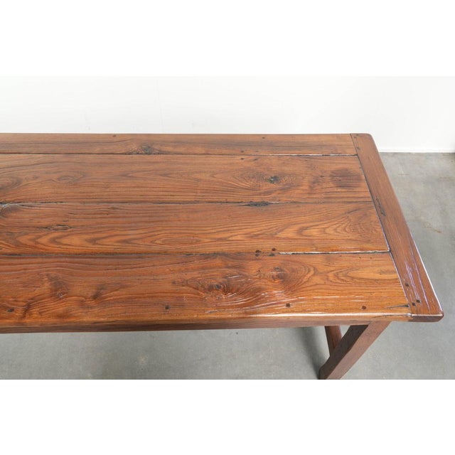 Antique French Farmhouse Oak Dining Table, 18th Century For Sale - Image 9 of 15
