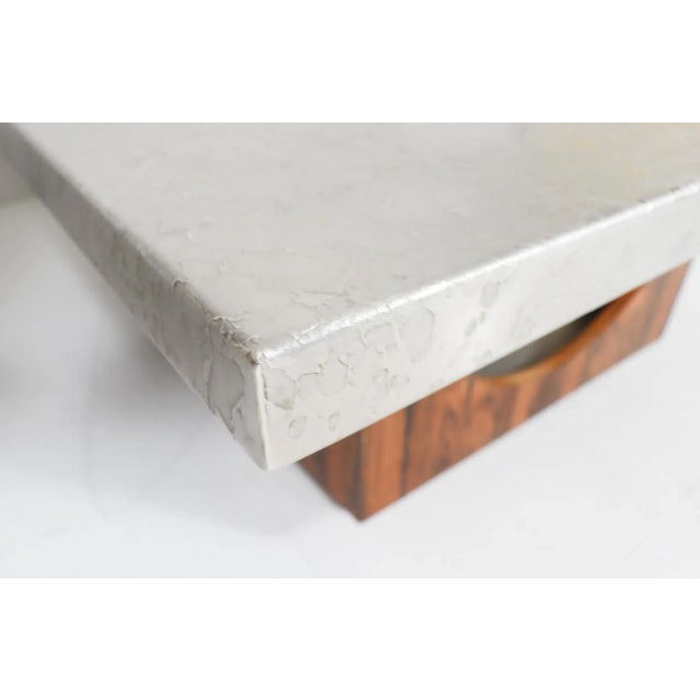 Brown Vintage German Coffee Table by Heinz Lilienthal, 1970s For Sale - Image 8 of 18