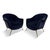 Mid-Century Italian Lounge Chairs in Navy Romo Cotton Velvet, 1960s, Set of 2 For Sale - Image 18 of 18
