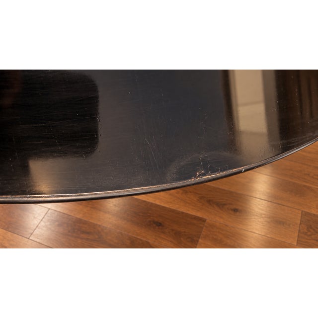 Late 20th Century Neoclassical Zebrawood Inlaid Ebonized Dining Table, Attributed to Ralph Lauren for Henredon For Sale - Image 12 of 18