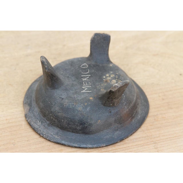 Small Vintage Black Clay Tripod Bowl For Sale In Los Angeles - Image 6 of 6