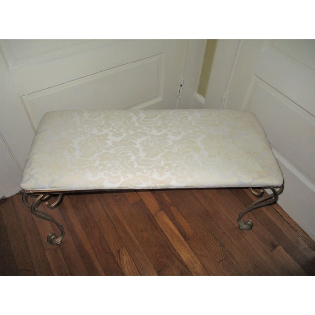 Vintage Ornate Wrought Iron Vanity Bench / Stool Chairish