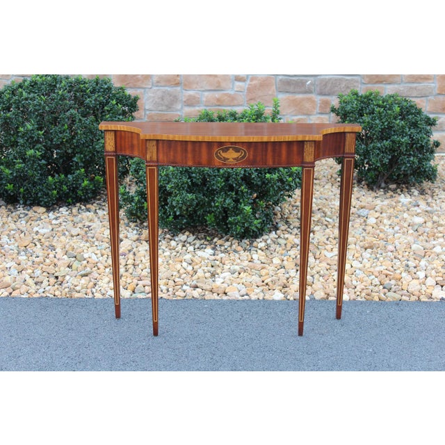 Councill Craftsmen Hepplewhite Console For Sale - Image 17 of 17