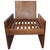 Contemporary Andrianna Shamaris Minimalist Teak Wood Spa Chair For Sale - Image 3 of 6