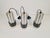 Tout Rond Tout Droit Pendant Model B-1198 Silver by Nico Kooy for Raak Amsterdam, 1970, Set of 3 For Sale - Image 4 of 8