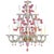 Impressive and scenographic venetian chandelier . The arms are working in traditional “cà rezzonico” murano glass . Full...