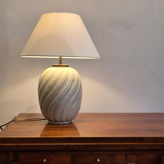 Swedish Modern Table Lamp by Anna-Lisa Thomson for Upsala Ekeby, 1940s-1950s For Sale - Image 5 of 8