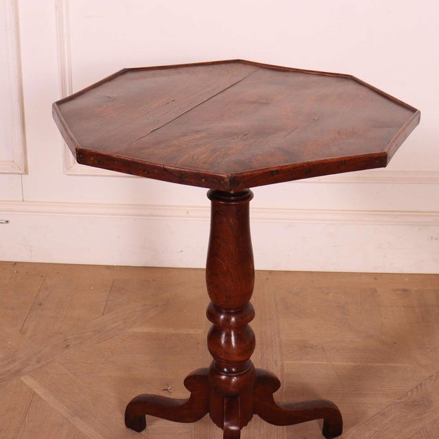 Small 18th C elm occasional/ lamp table, good colour. 1780 This piece is designed in the style of the selected designer...