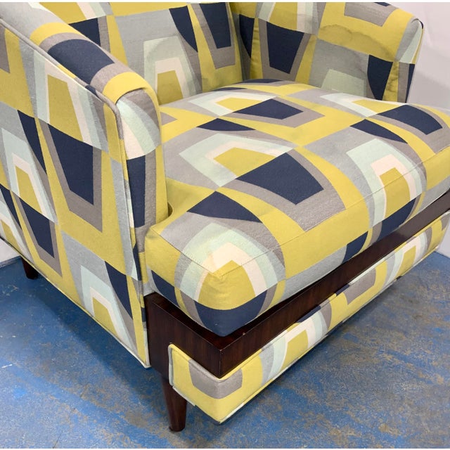 MidCentury Modern Style Theodore Alexander Club Chair as Is Chairish