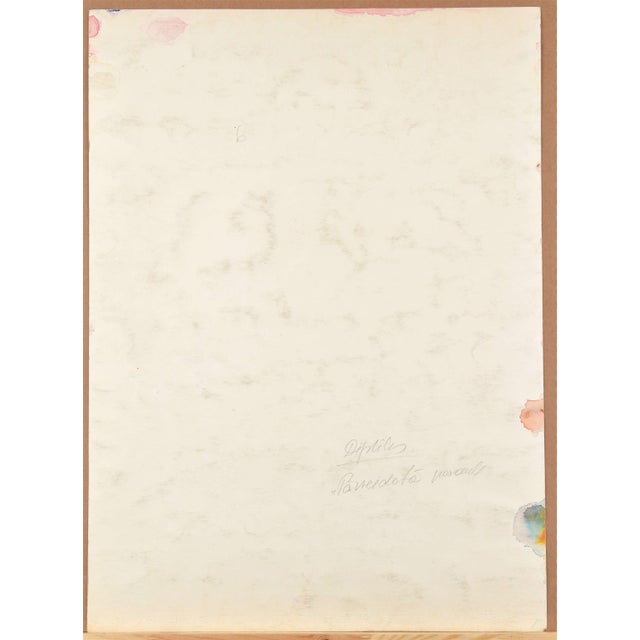 Paper Malda Muizule, Changed World, 1980, Watercolor For Sale - Image 7 of 8