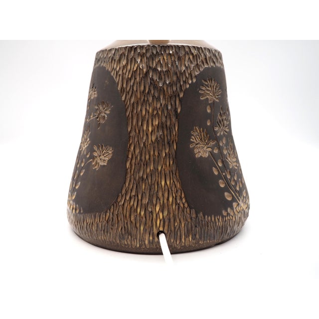 1970s Swedish Ceramic Lamp by Jan Axel Jönson for Röinge Keramik, 1970s For Sale - Image 5 of 15