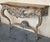 French Late 19th Century French Louis XIV Style Carved Painted Wall Mounted Console Table with wood top For Sale - Image 3 of 18