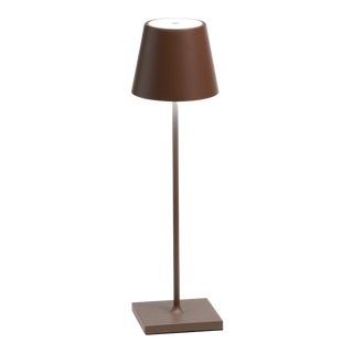 Zafferano Poldina Pro Rechargeable Lamp in Rust For Sale