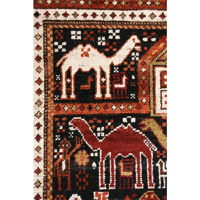 Rug & Kilim Handknotted Camel Caravan Rug with Black Fringe, 8'x10' For Sale - Image 4 of 6