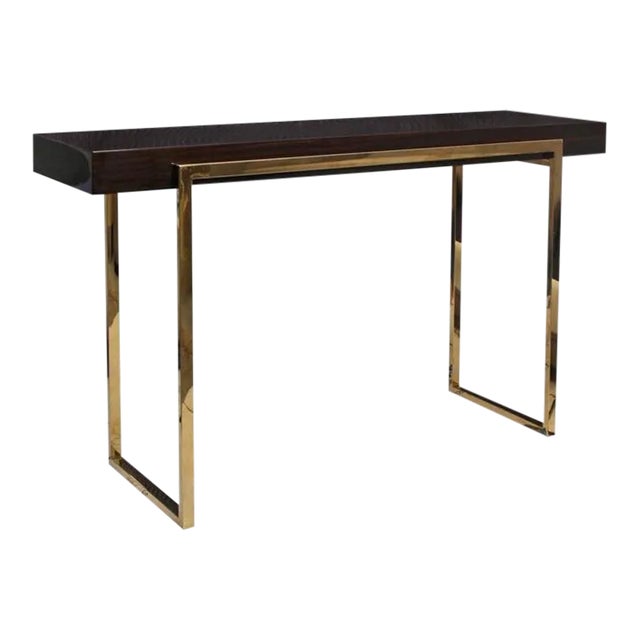 Interlude Home Cronyn Veneer Console Table For Sale
