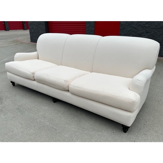 Lee Industries English Roll Arm Tight Back 3 Seat Sofa Chairish