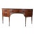 1980s Custom Built Mahogany Demi Lune Sideboard For Sale