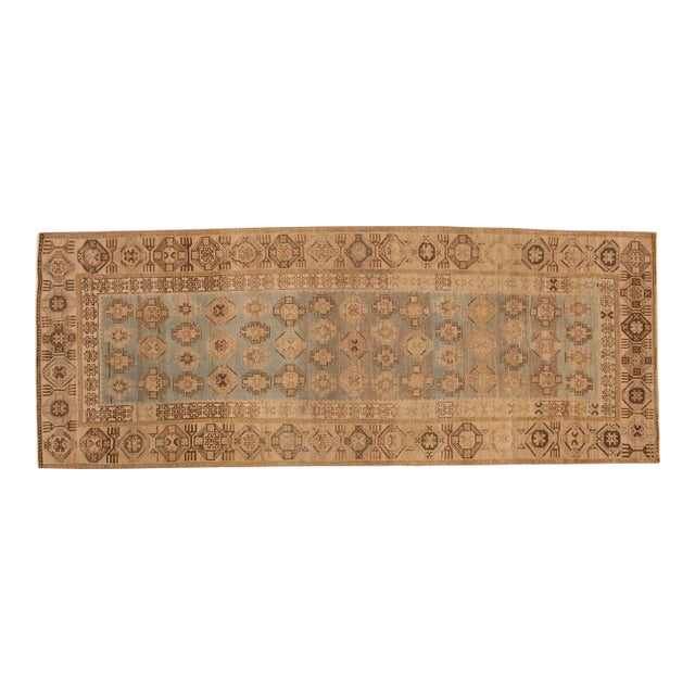 Vintage Fine Distressed Hamadan Rug Runner - 3'7" x 9'6" For Sale