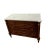 Wood French Louis XVI Style Flame Mahogany Marble Commode For Sale - Image 7 of 10