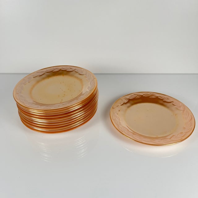 Fire-King Peach Bay Leaf Service for 12 from Anchor Hocking, USA, 1950s, Set of 67 For Sale - Image 6 of 18