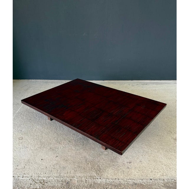 Wood Bamboo Opium Coffee Table attributed to Axel Vervoordt, Belgium 1980s For Sale - Image 7 of 18