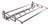 Vintage Art Deco Coat Rack in Aluminum, 1950s For Sale