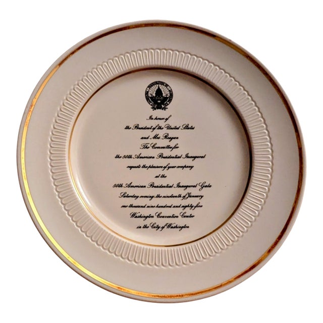 Reagan Presidential Inauguration Plate For Sale