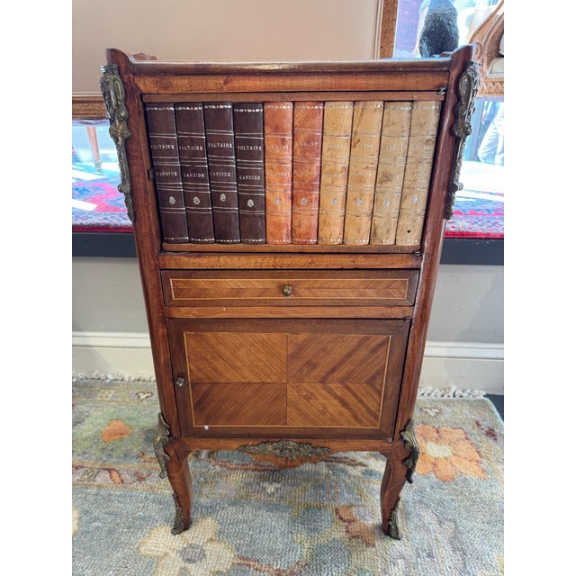 Late 19th Century French Louis XV Style Antique Book Table For Sale - Image 4 of 8