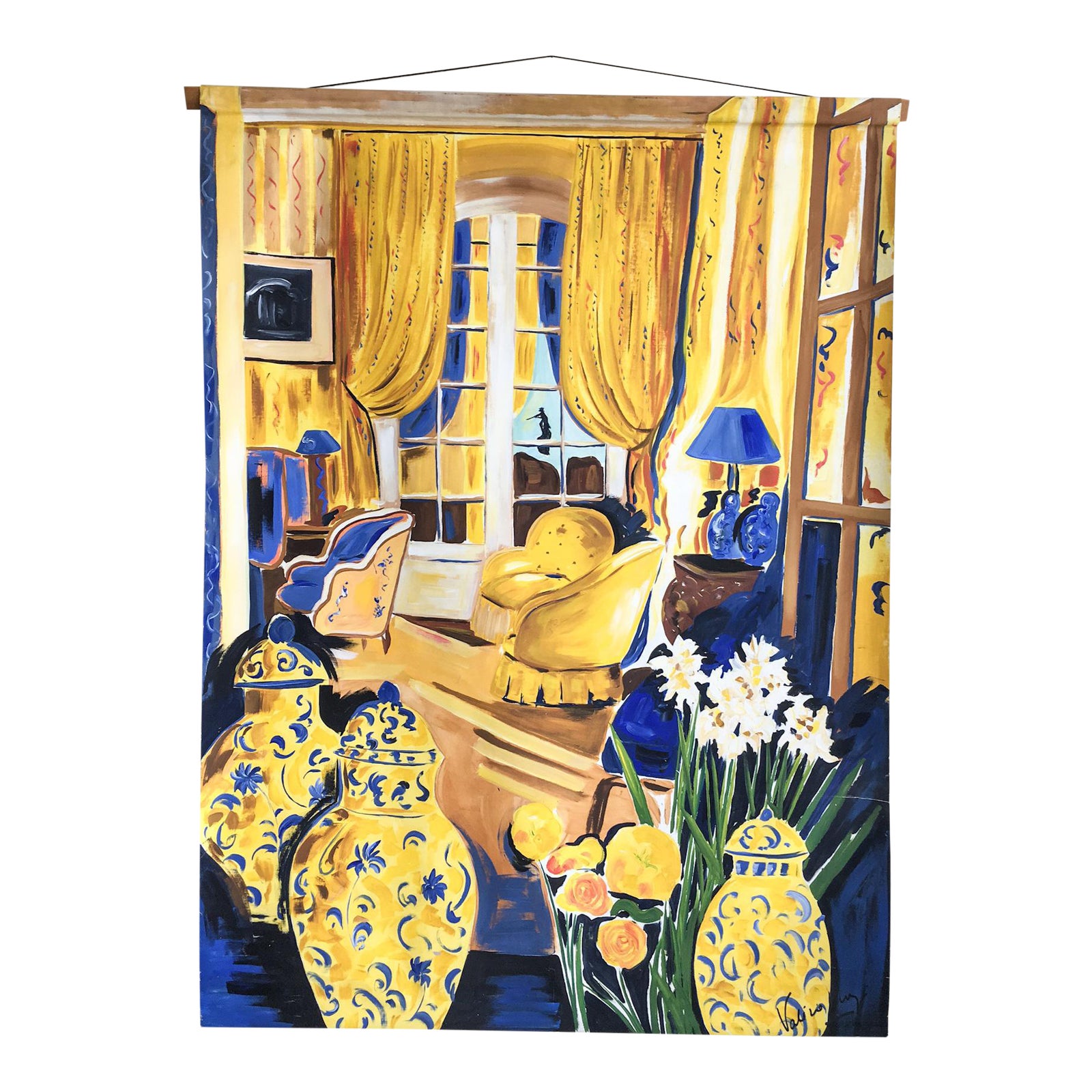 Extra Large French Salon Canvas Artwork Chairish