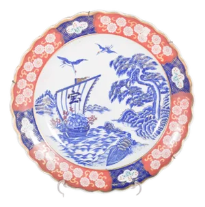 Plate Cut in Porcelain and Polychrome Decoration, 1910