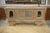 Large 4-Door Sideboard in Cerused Oak, Reverse-Painted Mirror and Leather, 1950s For Sale - Image 4 of 16