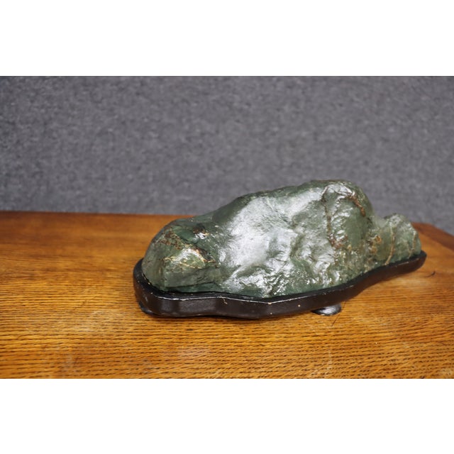 Stone Mid-Century Japanese Suiseki Stone on Display Stand For Sale - Image 7 of 12