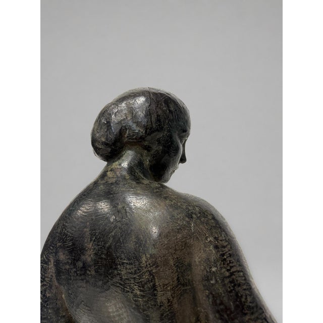 Henry-Ernest Parayre, Seated Mother and Child, H. Rouard Foundry, Paris, 1928 For Sale - Image 9 of 15