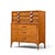 Mid-Century Modern Kent Coffey Perspecta Mid Century Walnut and Rosewood Highboy Dresser For Sale - Image 3 of 9