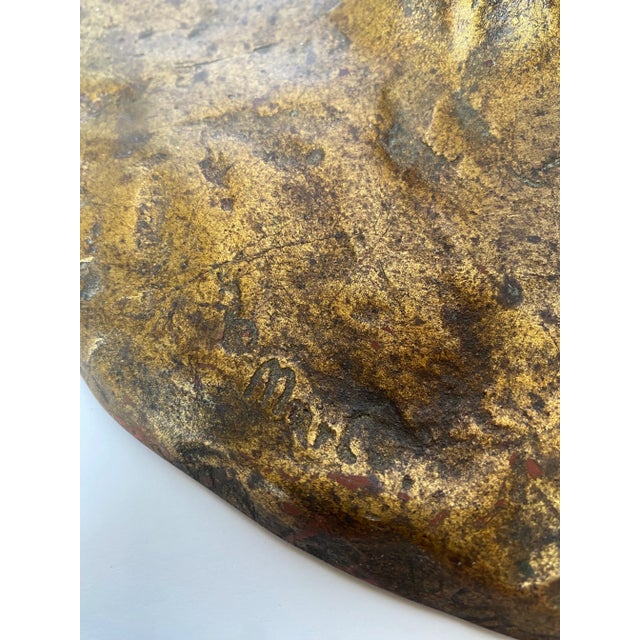 Baroque Style Faux Bois Mac Gilt Candlestick Floor Sculpture, Mar Co. For Sale - Image 9 of 10