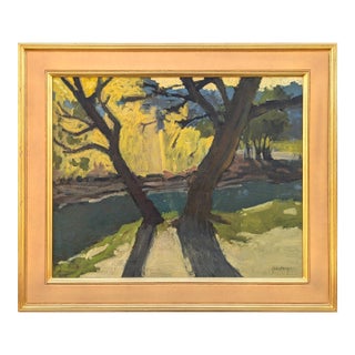 Jerry Greenberg "Open Landscape" Contemporary Realistic East Texas Nature Landscape Painting, 2017 For Sale