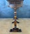 Elegant Spanish console table designed by Valenti, crafted in finely carved wood. The piece features a long rectangular...