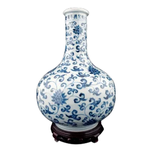 Early 20th Century Chinese Porcelain Lotus Flower Tianqiuping
