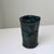 Handbuilt Organic Sculptural Pinched Square Rim Ceramic Vase in Dark Teal Glaze With Ribbed Relief Pattern For Sale - Image 10 of 18