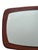 Brown Mid-Century Modern Danish Teak Wall Mirror, 1960s For Sale - Image 8 of 9
