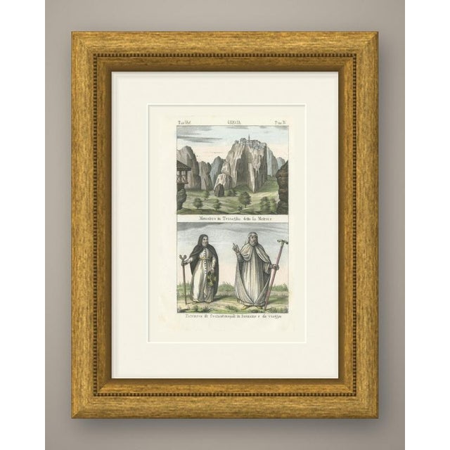 This original antique lithograph, hand colored, comes from the galleria universale di tutti i popoli del mondo (venice,...