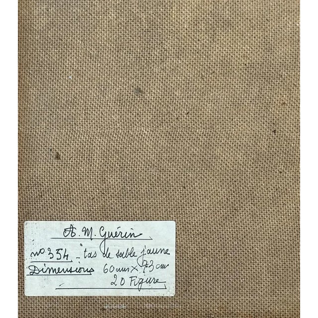 Armand Marie Guérin, Piles of Yellow Sand, Paris, Oil on Wood, 1970s For Sale - Image 12 of 13