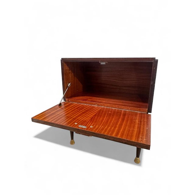 Mid-Century Modern Italian Nightstands and Sideboard in Mahogany and Burr Maple, 1956, Set of 3 For Sale - Image 12 of 17