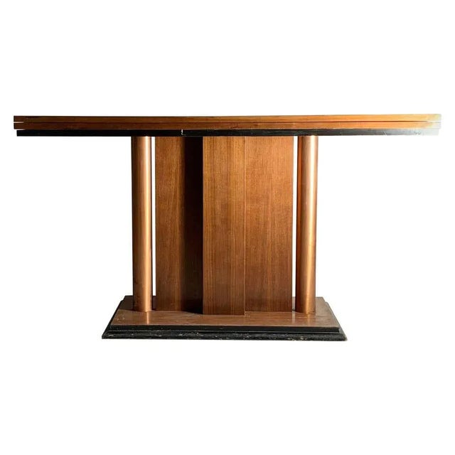 Art Deco Flip Top Console Dining Table attributed to Donald Deskey For Sale - Image 13 of 13